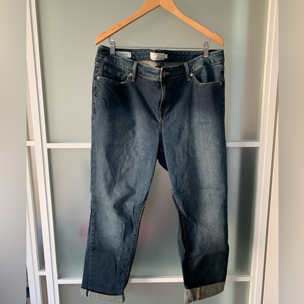 torrid Washed Indigo Boyfriend Jeans